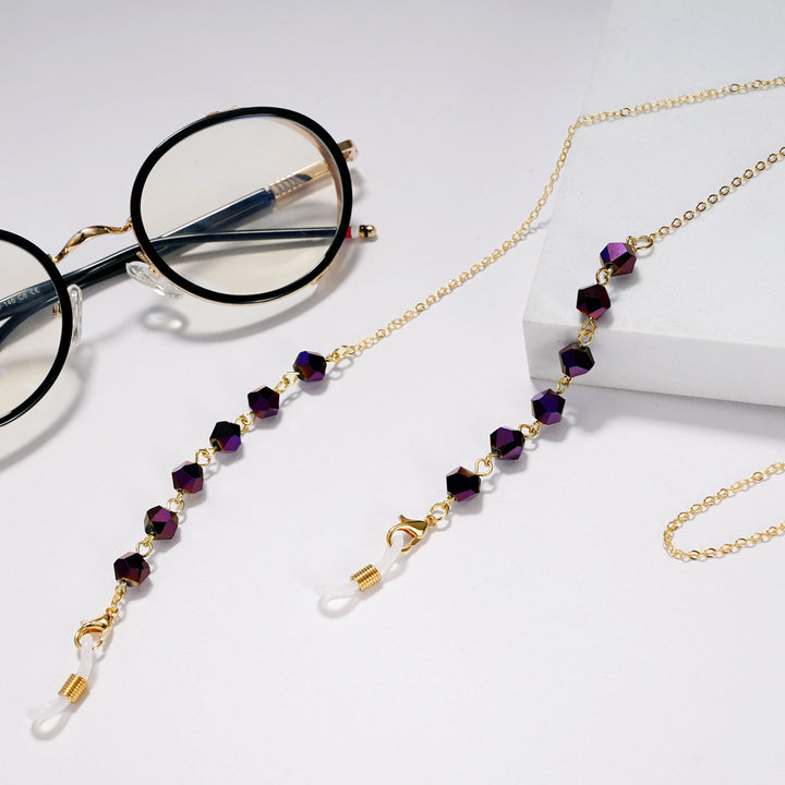 Elegant Crystal Beaded Glasses Chain Stornfield