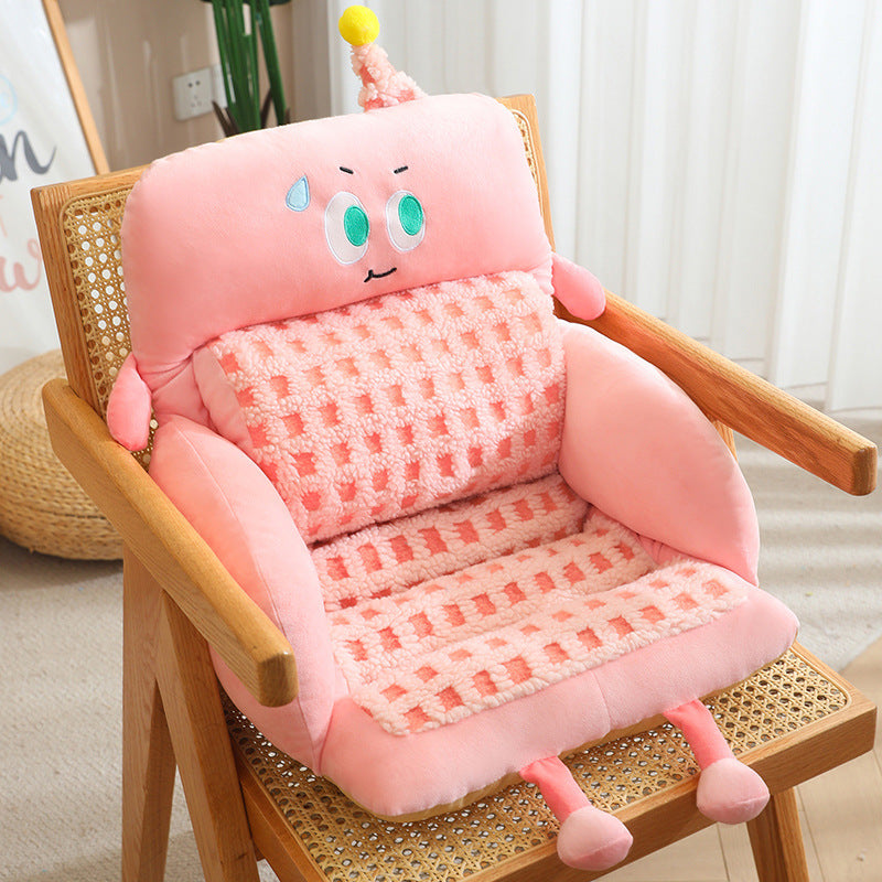 Cuddle pillow with playful face Stornfield