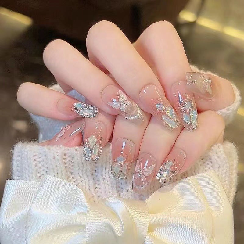 Elegant Decorative Press-On Nail Set Stornfield