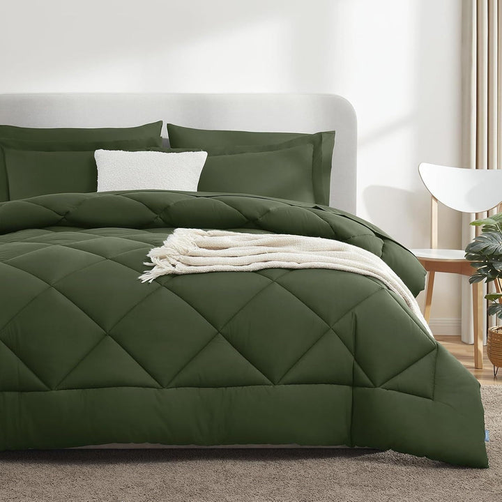 Luxurious Diamond Quilted Comforter Set Stornfield