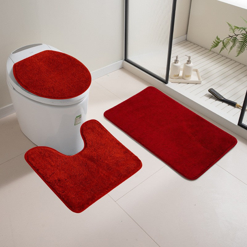 Soft Plush Bathroom Mat Set