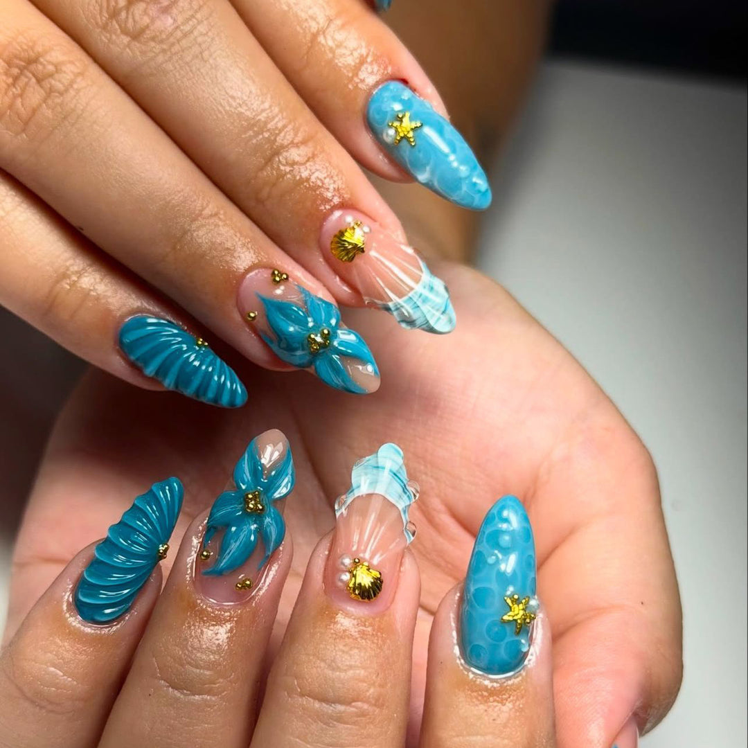 Artistic Acrylic Nail Art Design Stornfield