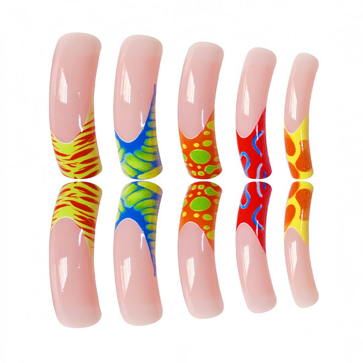 Artistic Abstract Design Press-On Nails Stornfield