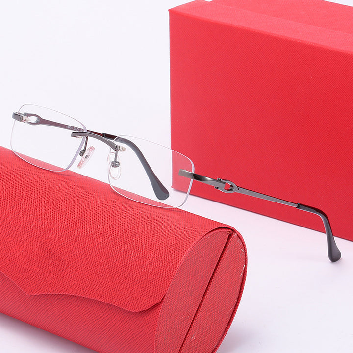 Women's elegant half-frame glasses with comfortable nose pads Stornfield