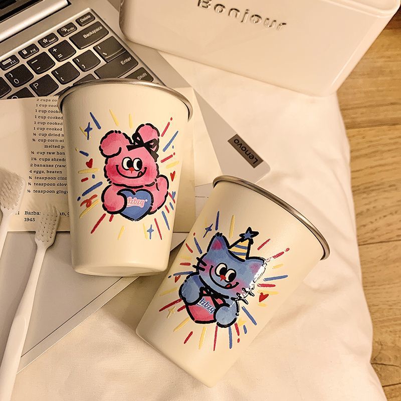 Creative drinking glass with funny cat motif Stornfield