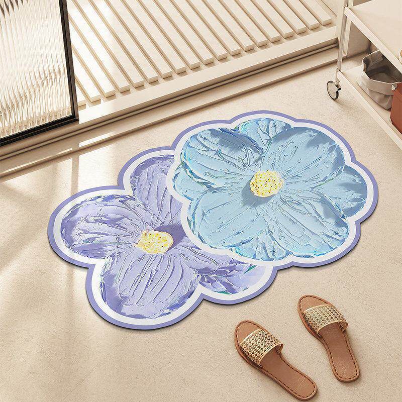 Floral Shaped Area Rug
