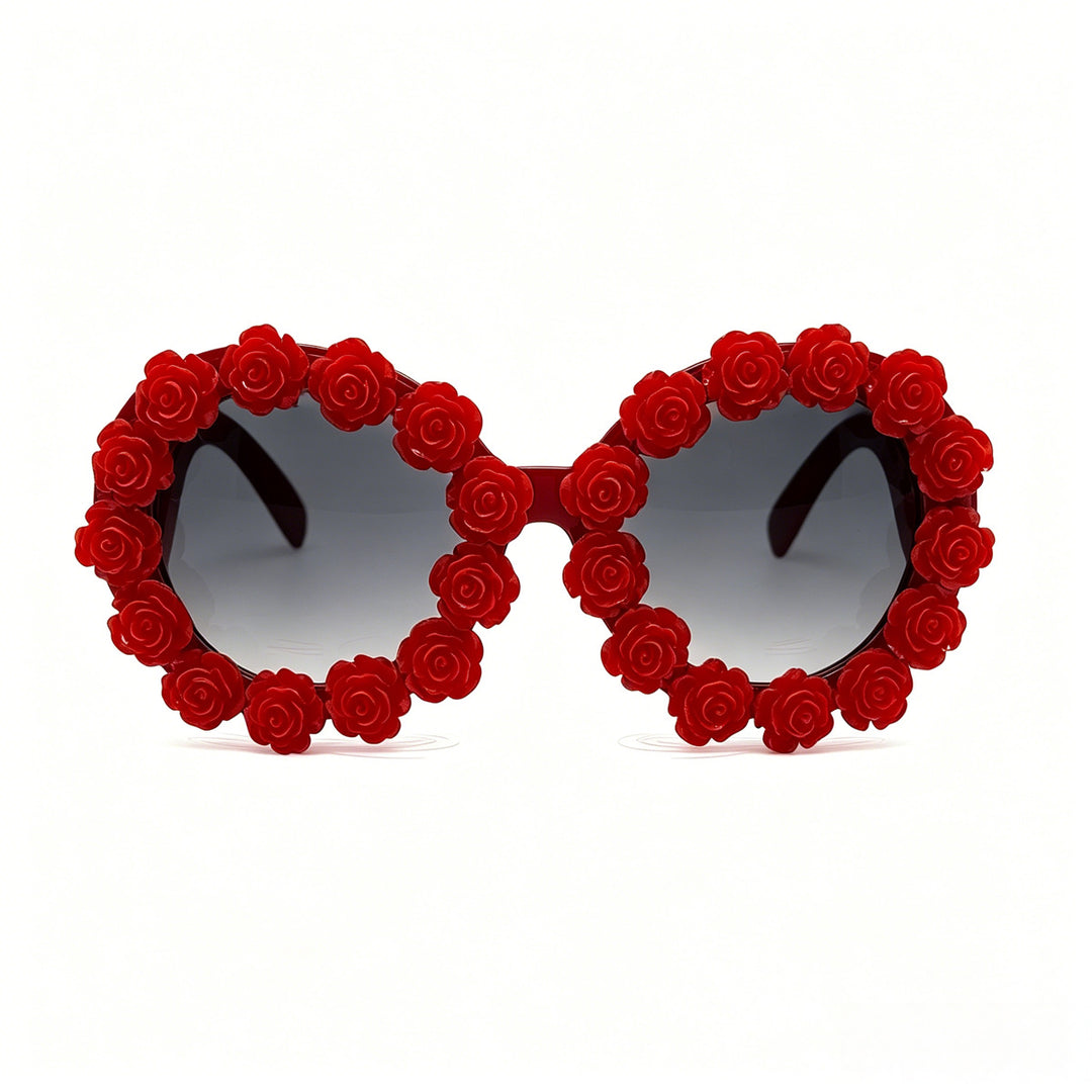 Ladies Designer Sunglasses with Floral Accents Stornfield