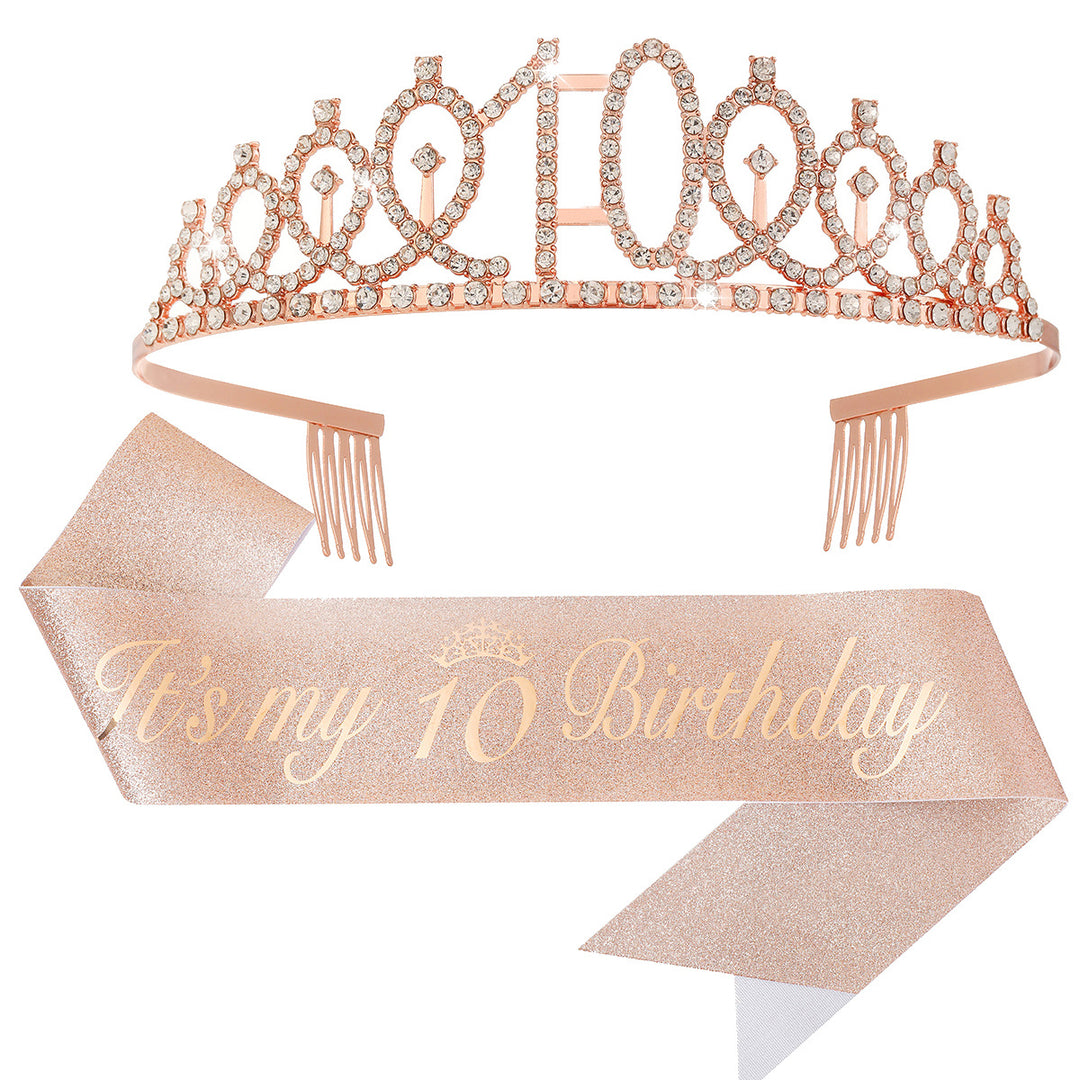 Ladies Crystal Princess Crown with 30 & Fabulous lettering Stornfield