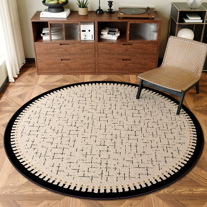 Textured Round Area Rug