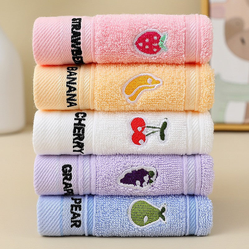 Ladies cotton towel with fresh pear motif Stornfield