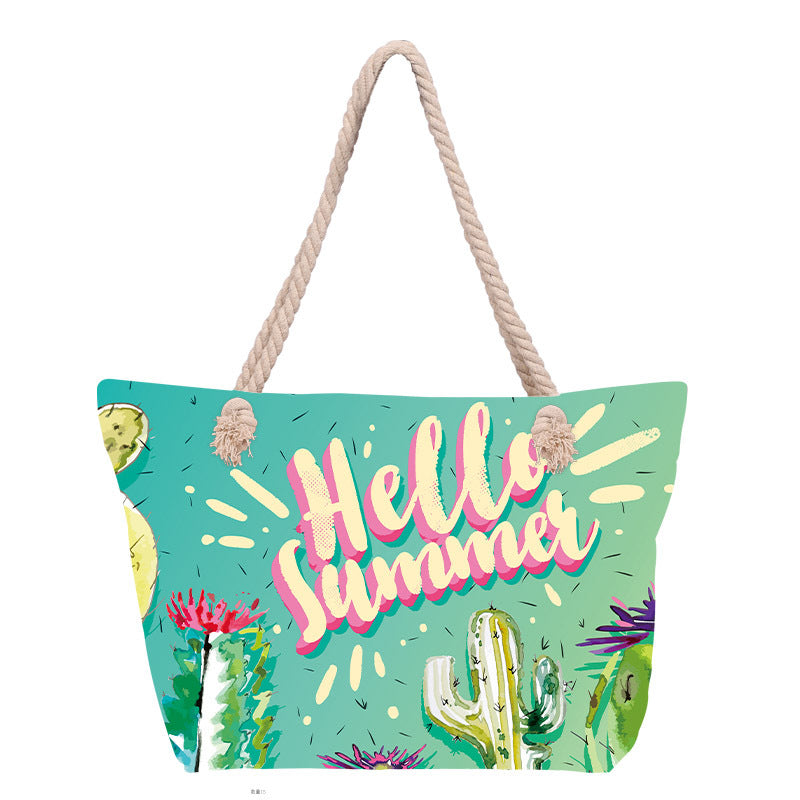 Beach bag with floral pattern Stornfield