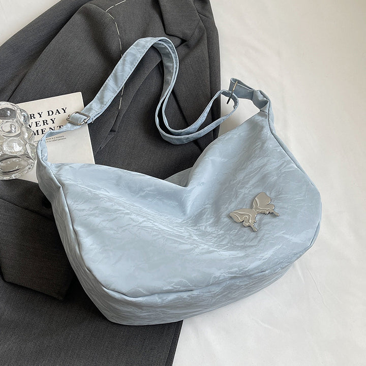 Casual Butterfly-Embellished Shoulder Bag