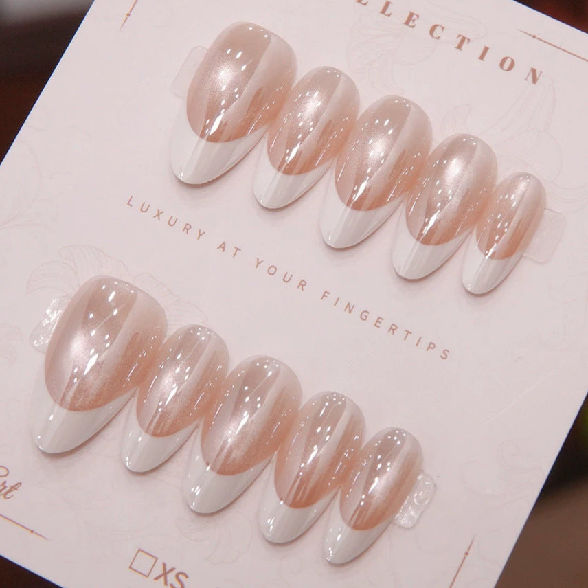 Premium Glossy Almond Press-On Nail Tips