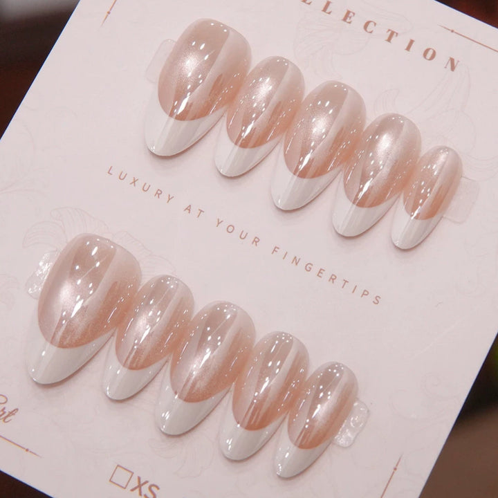 Premium Glossy Almond Press-On Nail Tips