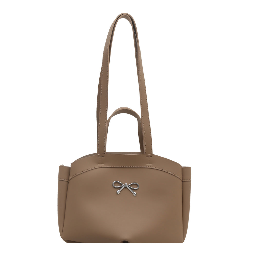 Elegant Bow Accent Handheld Tote Bag Stornfield