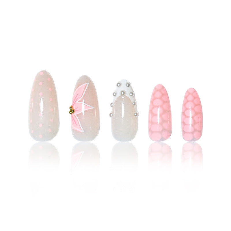 Elegant Press-On Nail Art Set with Unique Designs Stornfield