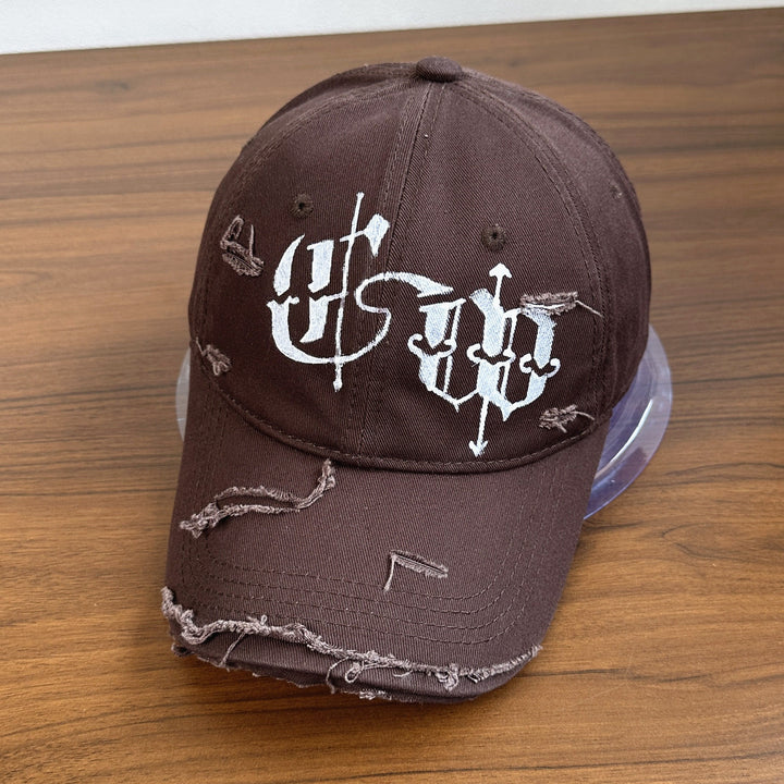 Men's Distressed Graphic Embroidered Cap Stornfield