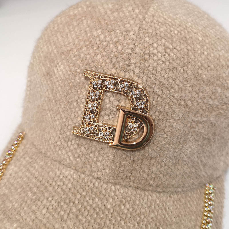 Women's Luxury Embellished Fleece Baseball Cap Stornfield