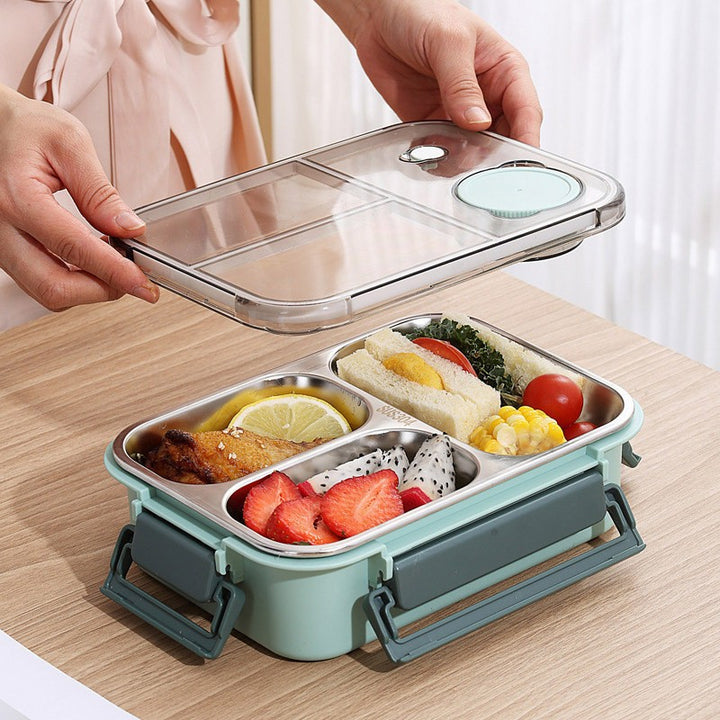 Stainless Steel Bento Box with Leak-Proof Lid