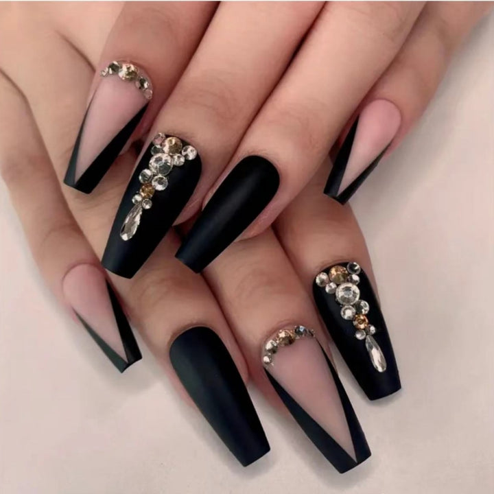 Ornate Butterfly-Inspired Acrylic Nail Extensions Stornfield