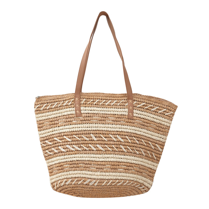 Polka Dot Rattan Handbag Stornfield