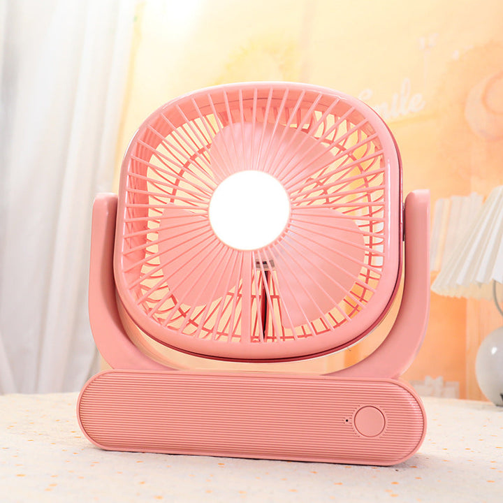 Women Portable Fan with Integrated LED Light Stornfield
