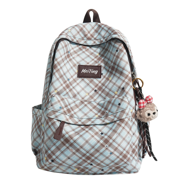 Plaid Pattern Casual Backpack Stornfield