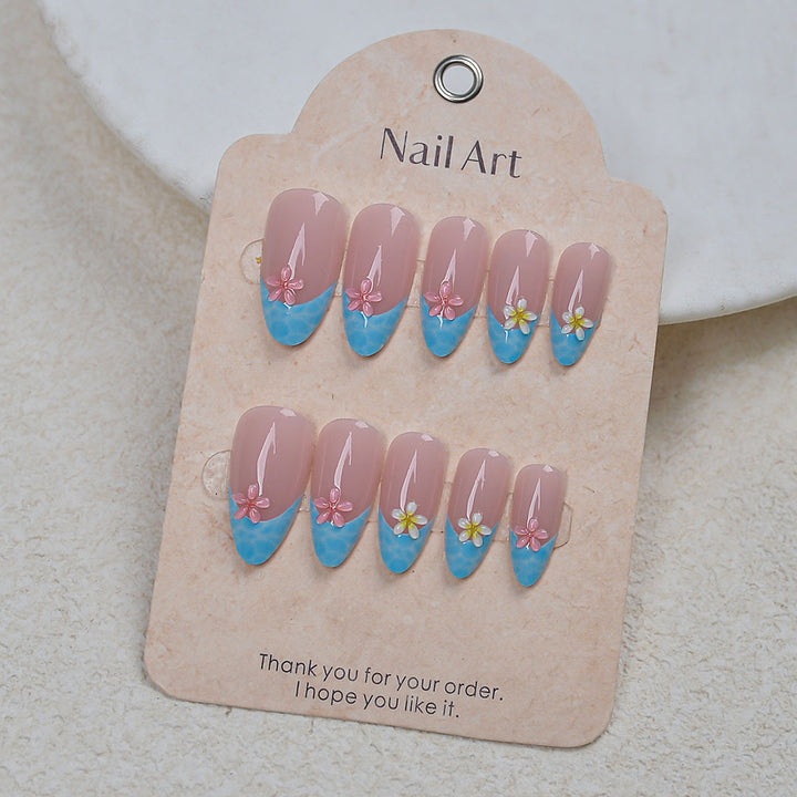 Floral Print Press-On Nail Set Stornfield