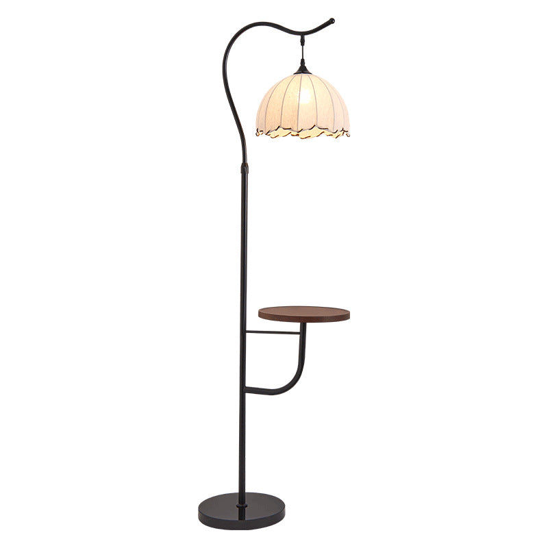 Modern Arc Floor Lamp with Side Table