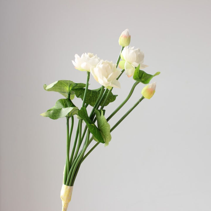 Lifelike Pink Lotus Flower Bouquet