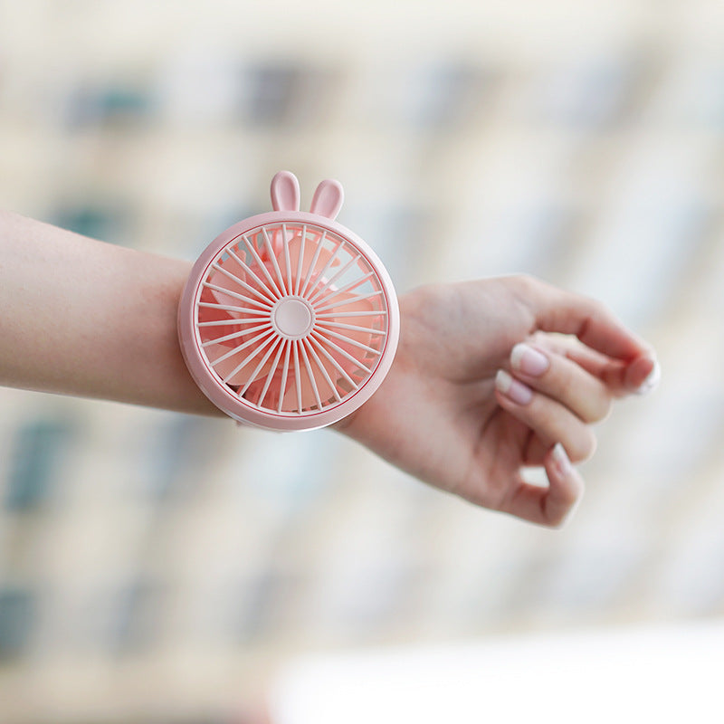 Unisex Portable Hand Fan with Integrated Wristband and Flexible Tilt Stornfield