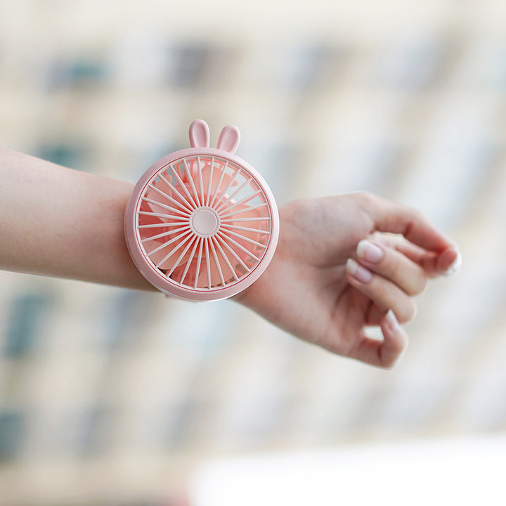Unisex Portable Hand Fan with Integrated Wristband and Flexible Tilt Stornfield