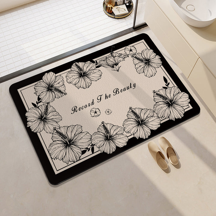 Playful Citrus-Themed Bath Mat Stornfield