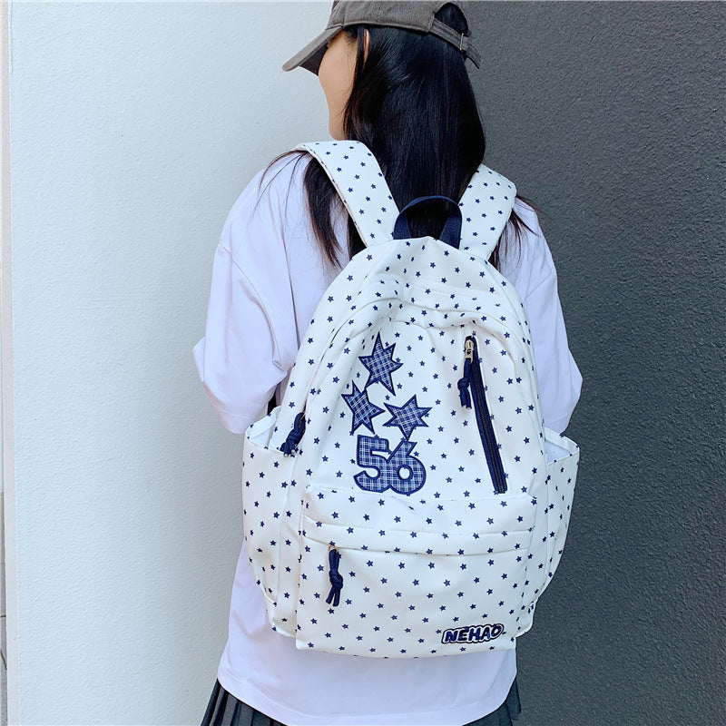 Star-Patterned Casual Backpack Stornfield 1791204448