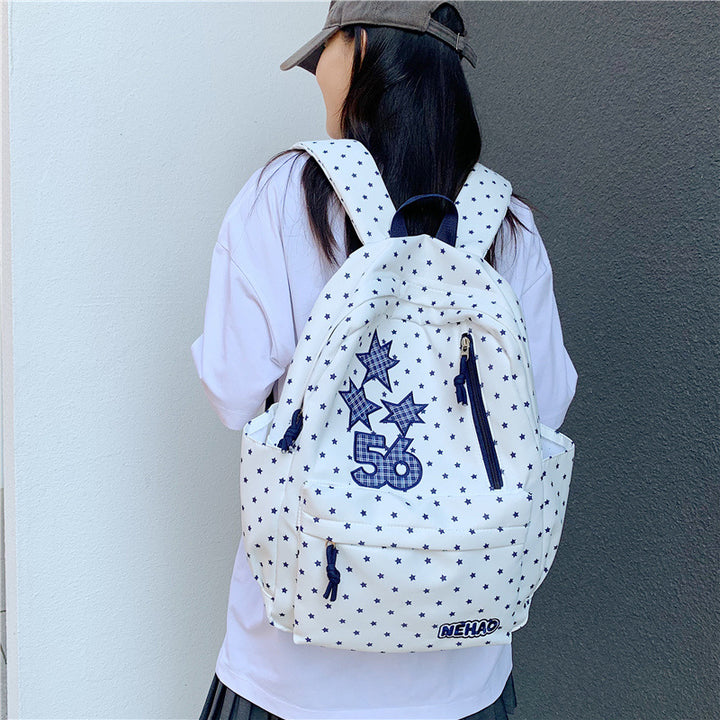 Star-Patterned Casual Backpack Stornfield 1791204448