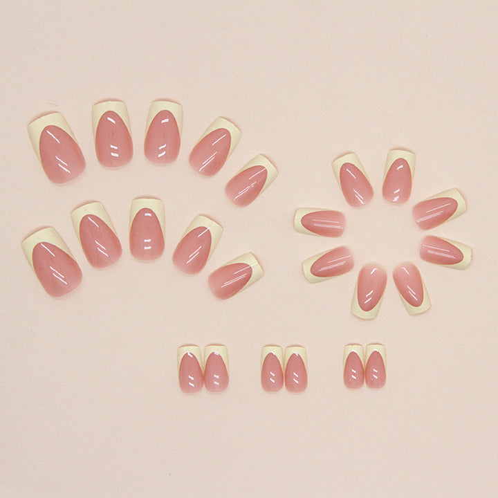 Elegant French Tip Nail Art Extensions Stornfield