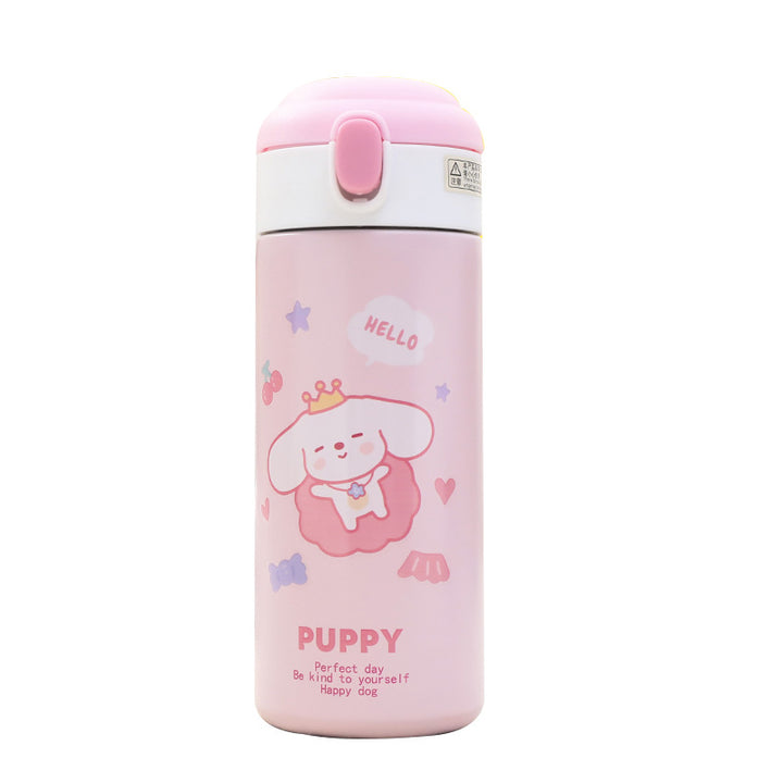 Women's Insulated Water Bottle with Cute Dog Motif Stornfield