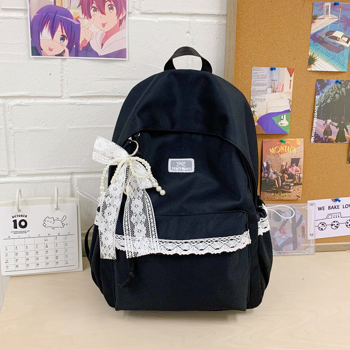 Elegant Lace-Trimmed Daily Backpack Stornfield