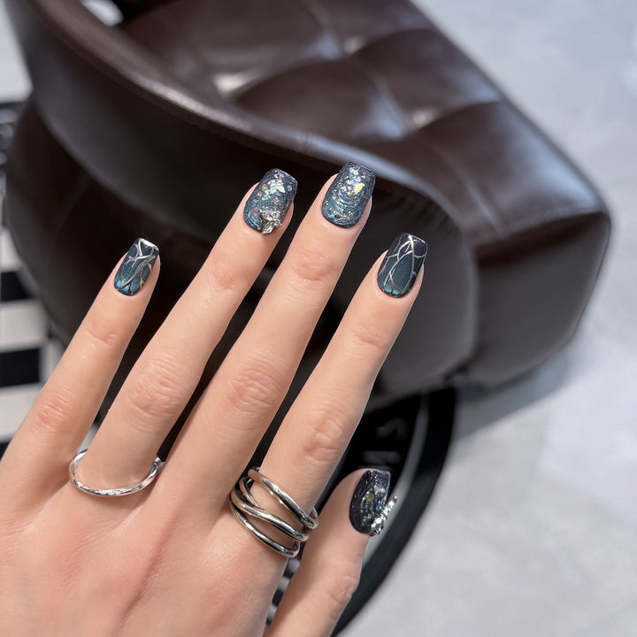 Galaxy-Themed Nail Art Extensions Stornfield
