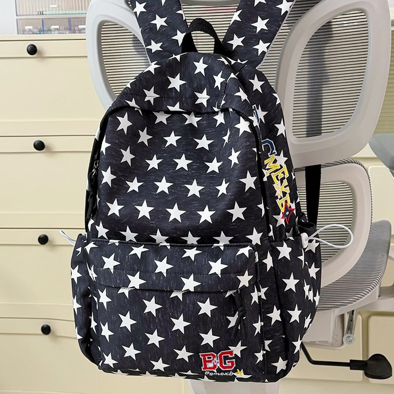 Star-Patterned Casual Backpack Stornfield