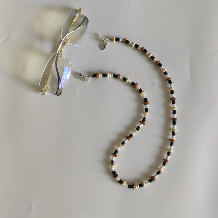 Glasses holder chain made of high-quality pearls Stornfield