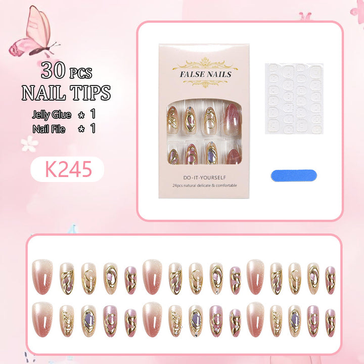 Artifical nails with glitter accents Stornfield