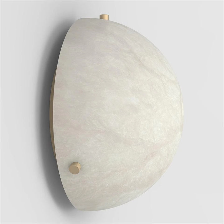 Elegant Round Alabaster Ceiling Light