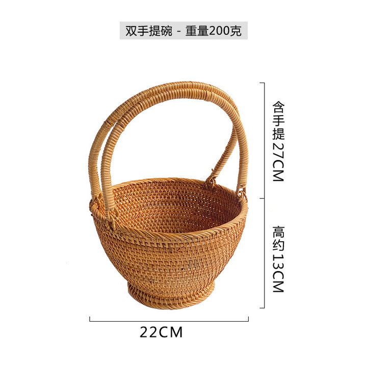 Women's Handcrafted Rattan Basket Stornfield
