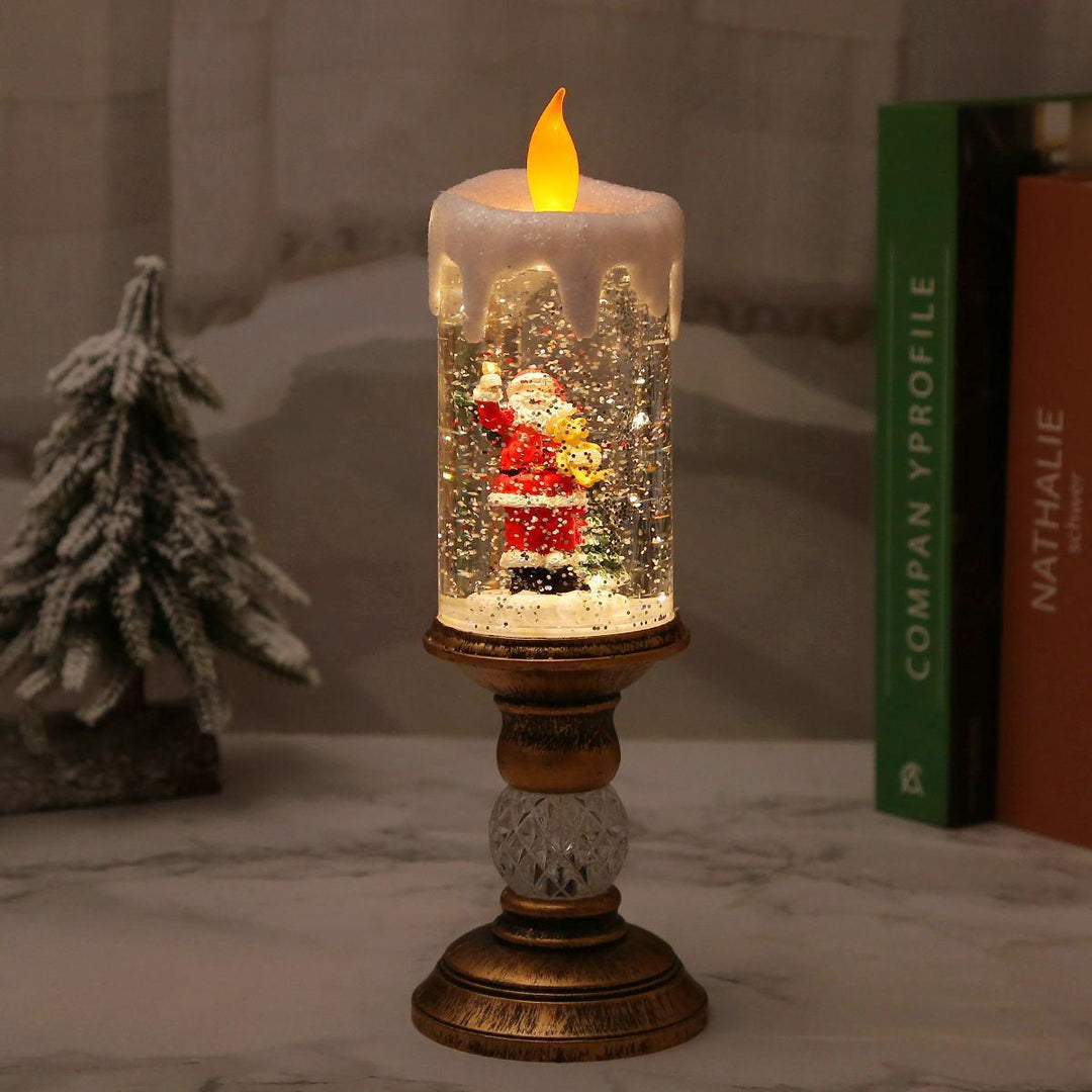 Christmas decoration lantern with snow globe Stornfield