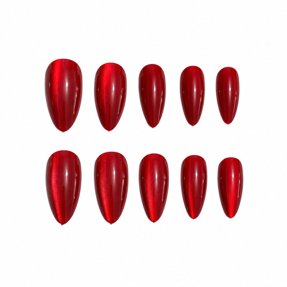 Artificial nails with high-gloss finish and elegant shape Stornfield