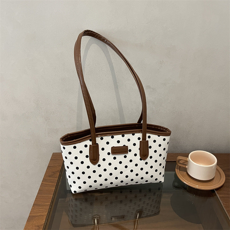 Elegant Polka Dot Tote Bag