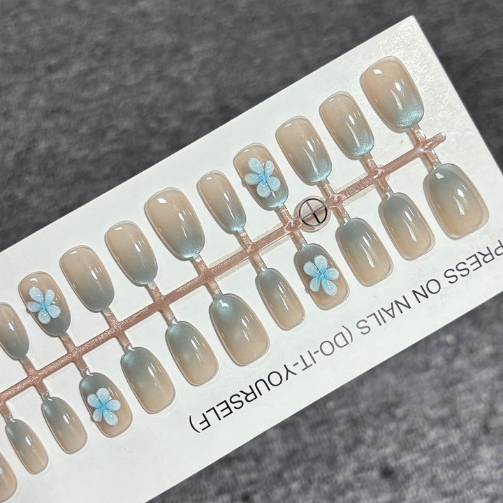 Floral Gradient Press-On Nail Set Stornfield