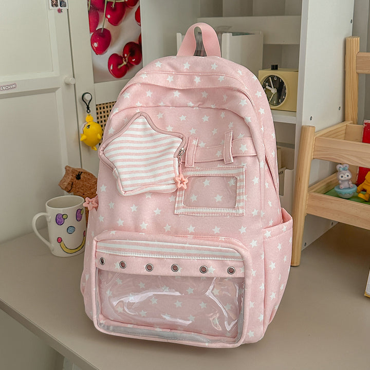 Fun Star-Embellished Casual Backpack Stornfield 1791204793
