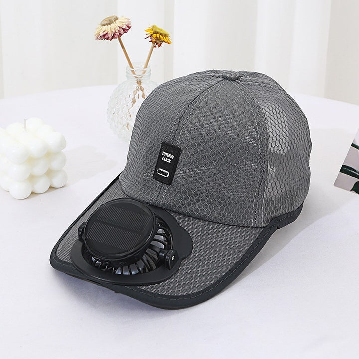 Solar-powered Fan Cap with integrated fan and breathable mesh Stornfield